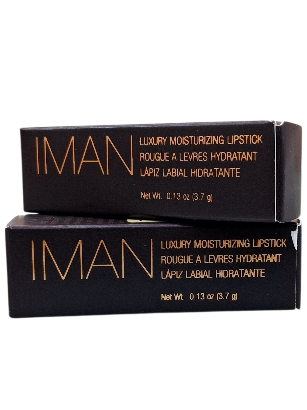 2-PK IMAN Luxury Moisturizing Lipstick 0.13oz - KINKY PINK